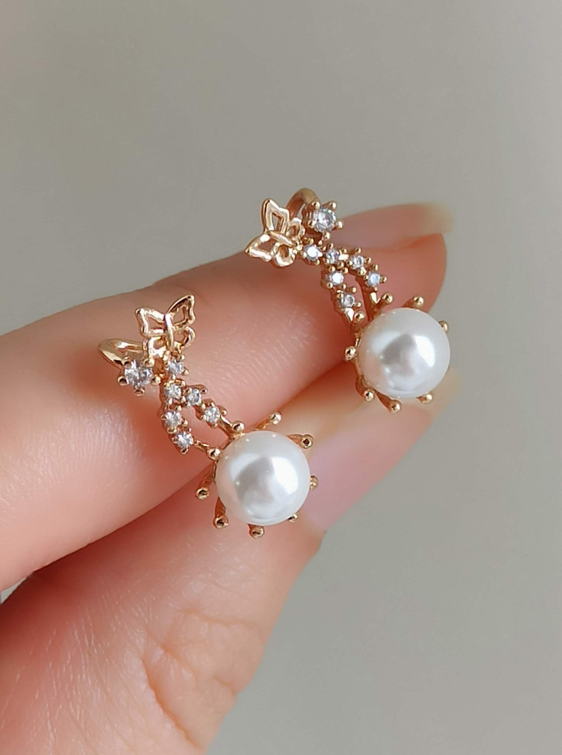 گوشواره مرواریدی قلاب دار ژوپینگ